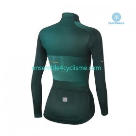 Tenue Maillot M/L + Collant Hiver Thermal Fleece 2021 Sportful Leaf Femme N002